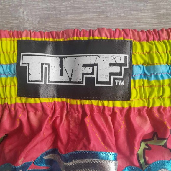 Tuff Thai Boxing Muay Thai Shorts, Women's Small | pink, swallow, old school - Picture 4 of 6